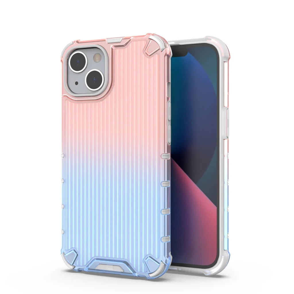 Ombre Protect Case For Pink And Blue Armored Case Kryt iPhone 14