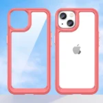 Outer Space Case Hard Cover With A Gel Frame Red Kryt iPhone 14