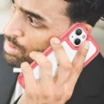 Outer Space Case Hard Cover With A Gel Frame Red Kryt iPhone 14