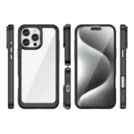 Outer Space Case With Gel Frame Black Kryt iPhone 16 Pro