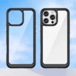 Outer Space Case With Gel Frame Black Kryt iPhone 16 Pro