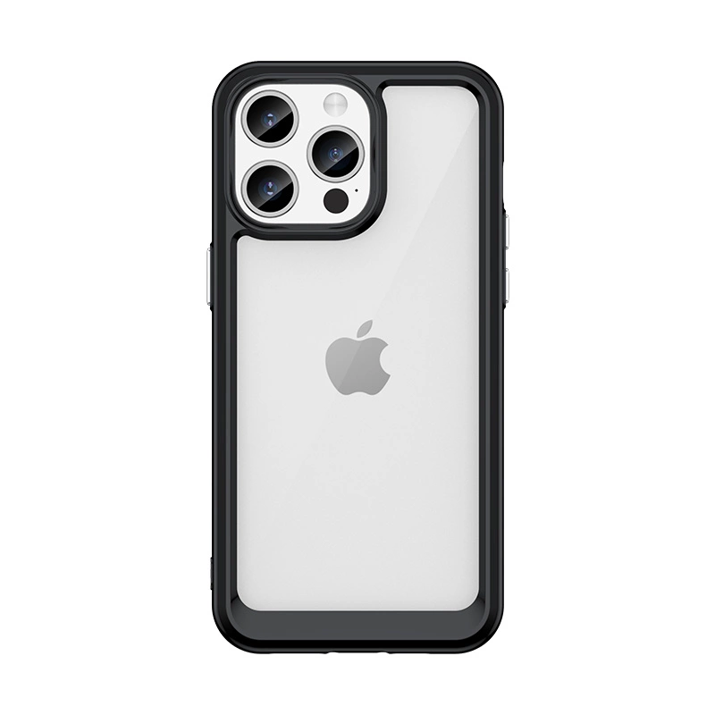 Outer Space Reinforced Case With A Flexible Frame - Black Kryt iPhone 15 Pro