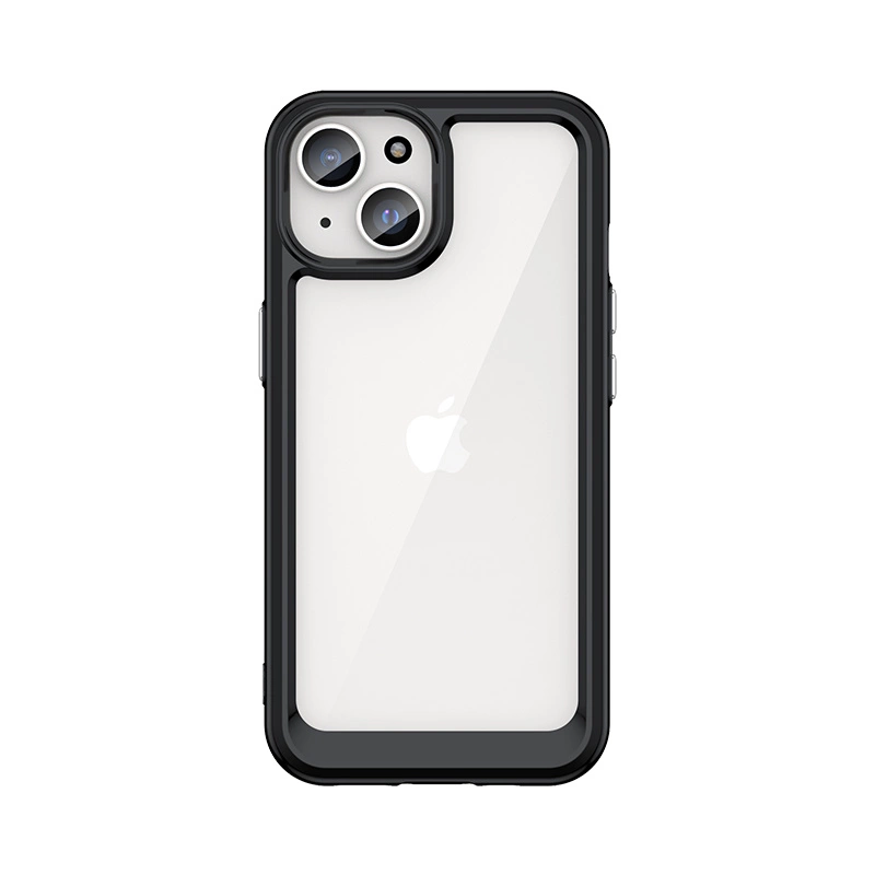 Outer Space Reinforced Case With Flexible Frame - Black Kryt iPhone 15