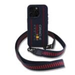 Red Bull Silicone Vertical Logo MagSafe + Crossbody Navy Kryt iPhone 16 Pro