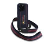 Red Bull Silicone Vertical Logo MagSafe + Crossbody Navy Kryt iPhone 16 Pro