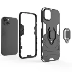 Ring Armor Case For Armored Cover Magnetic Holder Ring Black Kryt iPhone 14