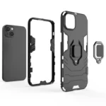 Ring Armor Case For Armored Cover Magnetic Holder Ring Black Kryt iPhone 14