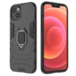 Ring Armor Case For Armored Cover Magnetic Holder Ring Black Kryt iPhone 14 Pro