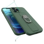 Ring Case Silicone Case With Finger Grip And Stand For Mint Kryt iPhone 13 Mini