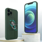 Ring Case Silicone Case With Finger Grip And Stand For Pro Max Light Blue Kryt iPhone 11 Pro Max