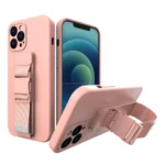 Rope Case Gel Case With A Chain Lanyard Bag Lanyard Pink Kryt iPhone 12 Pro Max