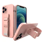 Rope Case Gel Case With A Chain Lanyard Bag Lanyard Pink Kryt iPhone 13 Pro Max