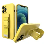 Rope Case Gel Case With A Chain Lanyard Bag Lanyard Pro Yellow Kryt iPhone 11 Pro
