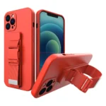 Rope Case Gel Case With A Chain Lanyard Bag Lanyard Red Kryt iPhone 13 Pro
