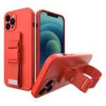Rope Case Gel Case With A Chain Lanyard Bag Lanyard Red Kryt iPhone 13 Pro