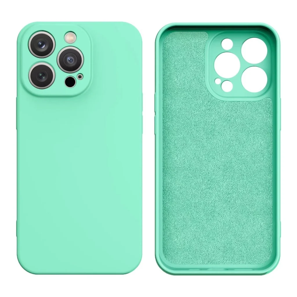 Silicone Case For Silicone Cover Mint Green Kryt iPhone 13 Pro Max