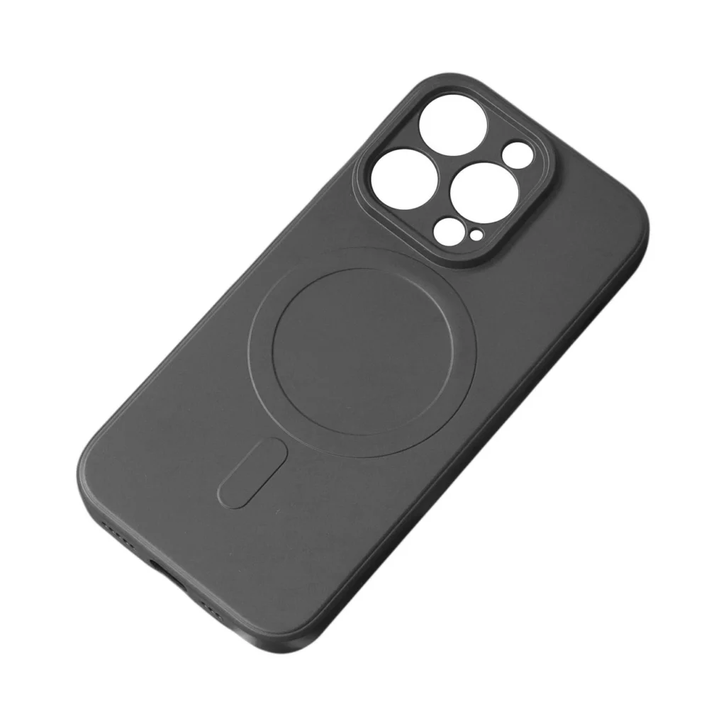 Silicone Magnetic Case MagSafe - Black Kryt iPhone 14 Pro Max