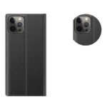 Sleep Case Bookcase Type Case With Smart Window For Black Kryt iPhone 13 Pro Max