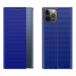 Sleep Case Bookcase Type Case With Smart Window For Blue Kryt iPhone 13 Pro Max