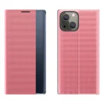 Sleep Case Bookcase Type Case With Smart Window For Pink Kryt iPhone 13 Mini