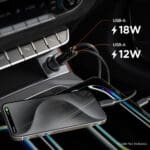 Spigen Essential Ev302 2-Port Car Charger 30W Black