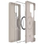 Spigen Silicone Fit Mag MagSafe Natural Titanium Kryt Samsung Galaxy S25 Ultra