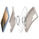 Spigen Silicone Fit Mag MagSafe Natural Titanium Kryt Samsung Galaxy S25 Ultra