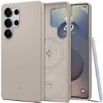 Spigen Silicone Fit Mag MagSafe Natural Titanium Kryt Samsung Galaxy S25 Ultra
