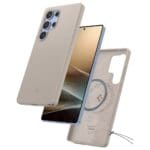 Spigen Silicone Fit Mag MagSafe Natural Titanium Kryt Samsung Galaxy S25 Ultra