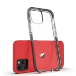 Spring Case Clear Tpu Gel Protective Cover With Colorful Frame For Light Blue Kryt iPhone 13 Mini