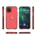 Spring Case Clear Tpu Gel Protective Cover With Colorful Frame For Light Blue Kryt iPhone 13 Mini