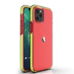 Spring Case Clear Tpu Gel Protective Cover With Colorful Frame For Yellow Kryt iPhone 13 Mini
