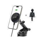 Tech-Protect Mm15W-V4 Magnetic MagSafe Dashboard & Vent Car Mount Wireless Charger 15W Black