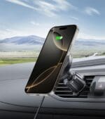 Tech-Protect Mm15W-V4 Magnetic MagSafe Dashboard & Vent Car Mount Wireless Charger 15W Black
