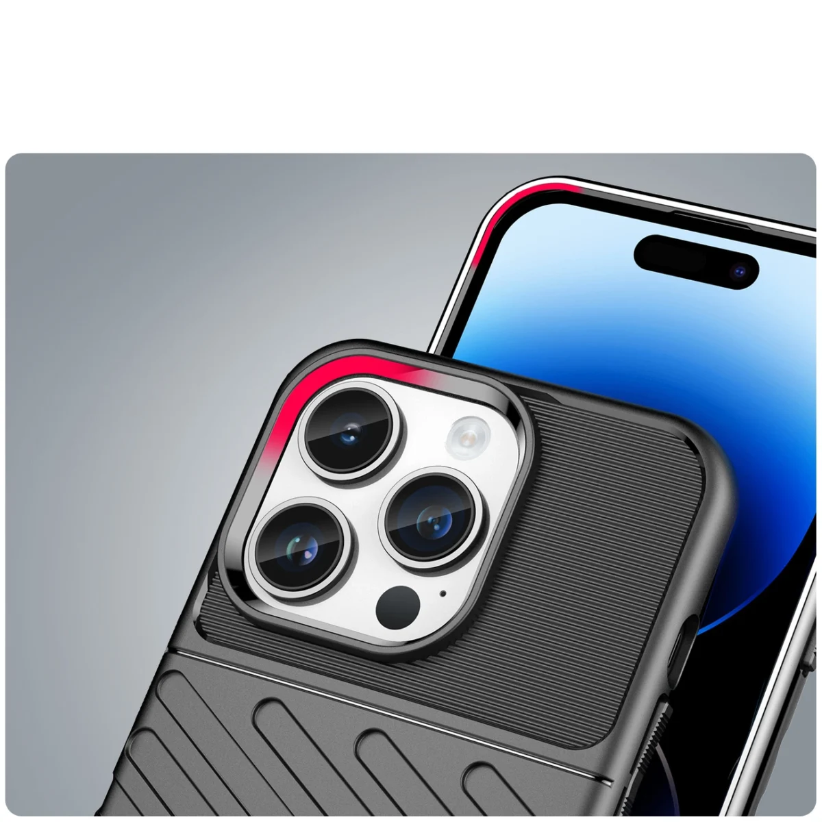 Thunder Case Armored Case Black Kryt iPhone 14 Pro