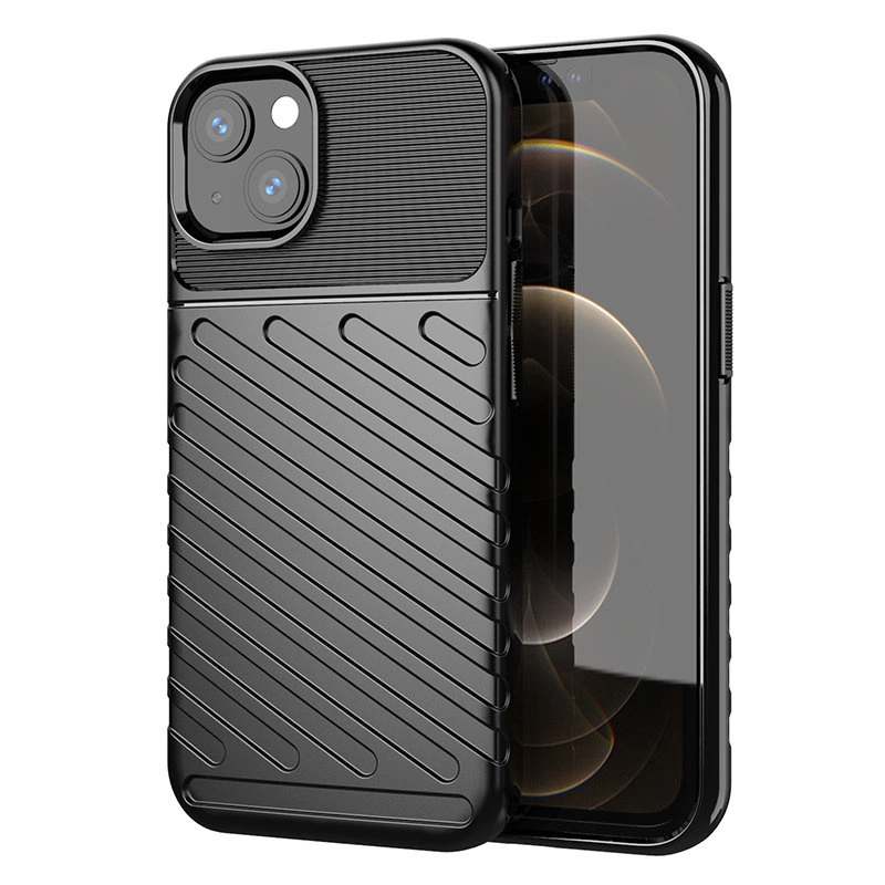 Thunder Case Flexible Tough Rugged Cover Tpu Case For Black Kryt iPhone 13 Mini