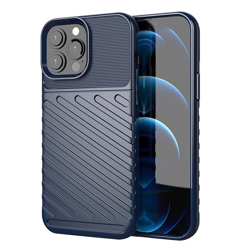 Thunder Case Flexible Tough Rugged Cover Tpu Case For Blue Kryt iPhone 13 Pro Max