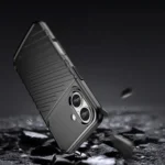 Thunder Silicone Case Black Kryt iPhone 16 Plus