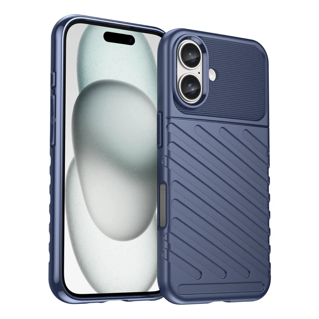 Thunder Silicone Case Blue Kryt iPhone 16