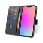 Wallet Case With Stand For Magnet Case - Black Kryt iPhone 15 Pro