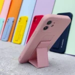 Wozinsky Kickstand Case Silicone Case With Stand Black Kryt iPhone 13 Mini