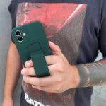 Wozinsky Kickstand Case Silicone Case With Stand Black Kryt iPhone 13 Mini