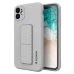 Wozinsky Kickstand Case Silicone Gray Kryt iPhone 12 Pro