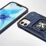 Wozinsky Ring Armor Case For Armored Cover Magnetic Holder Ring Blue Kryt iPhone 14