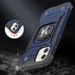 Wozinsky Ring Armor Case For Armored Cover Magnetic Holder Ring Blue Kryt iPhone 14