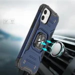 Wozinsky Ring Armor Case For Armored Cover Magnetic Holder Ring Blue Kryt iPhone 14