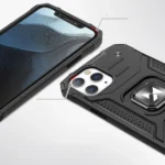 Wozinsky Ring Armor Case For Armored Cover Magnetic Holder Ring Blue Kryt iPhone 14 Pro