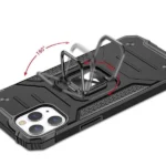 Wozinsky Ring Armor Case For Armored Cover Magnetic Holder Ring Blue Kryt iPhone 14 Pro