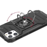 Wozinsky Ring Armor Case For Armored Cover Magnetic Holder Ring Blue Kryt iPhone 14 Pro
