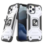 Wozinsky Ring Armor Case Kickstand Tough Rugged Cover For Silver Kryt iPhone 13